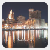 Providence Rhode Island Vierkante Sticker (Voorkant)