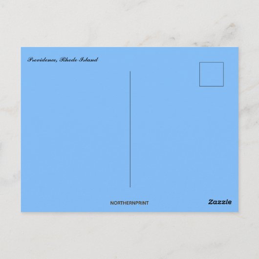 Providence Rhode Island Waterfront Briefkaart (Achterkant)