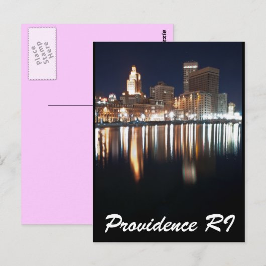 Providence RI Briefkaart (Voorkant / Achterkant)
