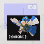 Providence RI Briefkaart (Voorkant / Achterkant)