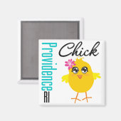 Providence RI Chick Magneet (Voorkant / Achterkant)