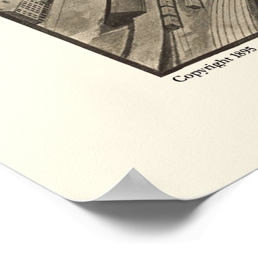 Providence, RI Panoramic Map - 1896 Poster (Hoek)