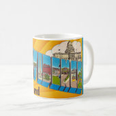 Providence RI Retro Postcard Mug Koffiemok (Voorkant rechts)