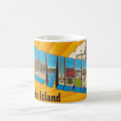 Providence RI Retro Postcard Mug Koffiemok (Center)
