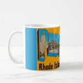 Providence RI Retro Postkaart Mok (Links)