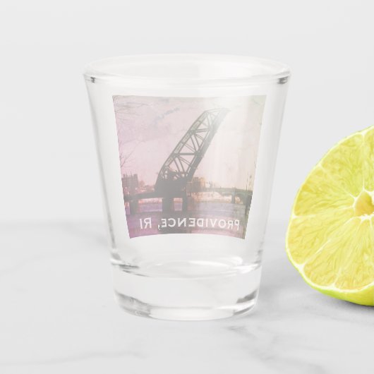 Providence, RI 'Stuck-Up Bridge' Shot Glas (Achterkant)