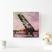 Providence, RI 'Stuck-Up Bridge' Vierkante Klok (Huis)