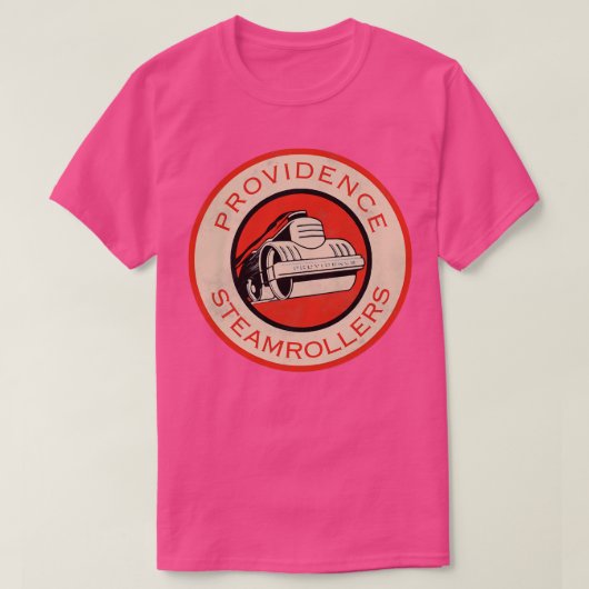 Providence Steamrollers Retro Defunct Fan Art T-shirt (Design voorkant)