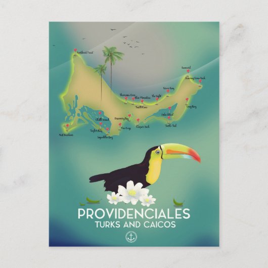 Providenciales Turks en Caicos Briefkaart (Voorkant)