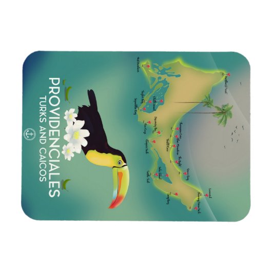 Providenciales Turks en Caicos Magneet (Horizontaal)