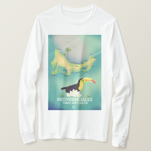 Providenciales Turks en Caicos T-shirt (Design voorkant)