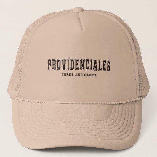 Providenciales Turks en Caicos Trucker Pet (Voorkant)