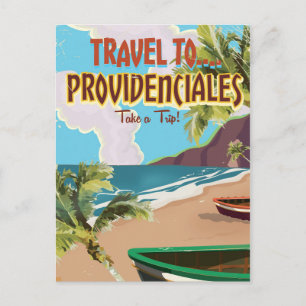 Providenciales vintage reisposter briefkaart