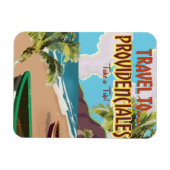 Providenciales vintage reisposter magneet (Horizontaal)