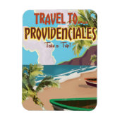 Providenciales vintage reisposter magneet (Verticaal)