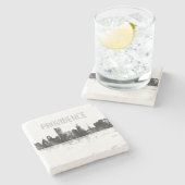 PROVIDENTIE, RHODE ISLAND SKYLINE STENEN ONDERZETTER (Zijkant)