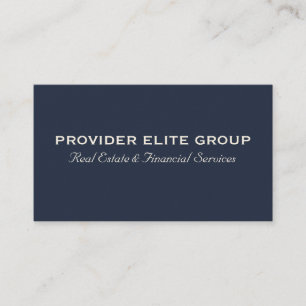 Provider Elite-groep Visitekaartje