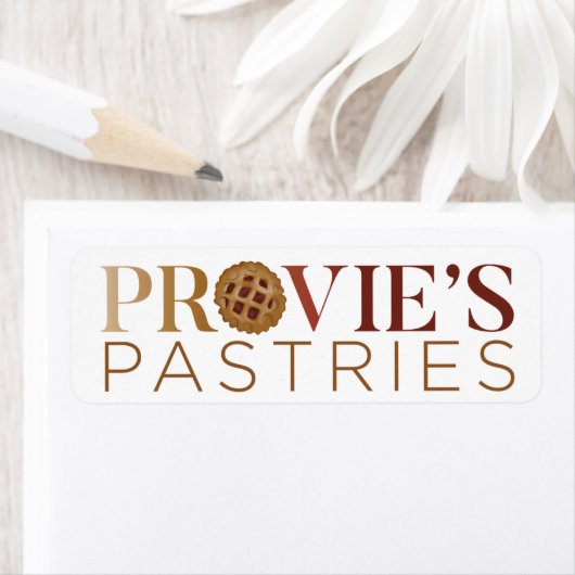 Provie's Pastries Logo Etiket (Insitu)