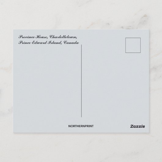 Province House Prince Edward Island Canada Briefkaart (Achterkant)