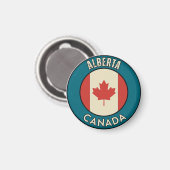 Province of Alberta Canada Magneet (Voorkant / Achterkant)
