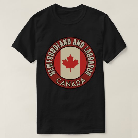 Province of Newfoundland and Labrador Canada T-shirt (Design voorkant)