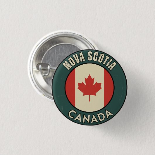 Province of Nova Scotia Canada Ronde Button 3,2 Cm (Voorkant /achterkant)
