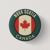 Province of Nova Scotia Canada Ronde Button 3,2 Cm (Voorkant)