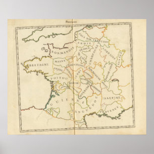 Provinces, Frankrijk Poster