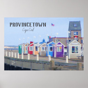 Provincetown Cape Cod Boardwalk Fotografie Poster