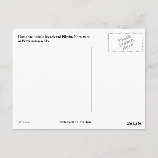 Provincetown - Cape Cod briefkaart (Achterkant)
