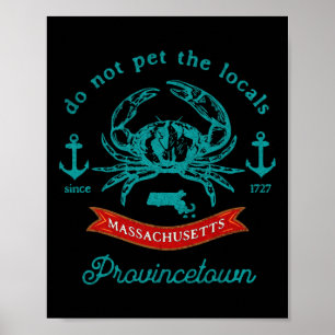 Provincetown Cape Cod M Krabben Vissen Vakantie So Poster