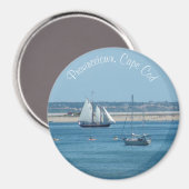 Provincetown Cape Cod Sailboot Ocean Magnet (Voorkant / Achterkant)