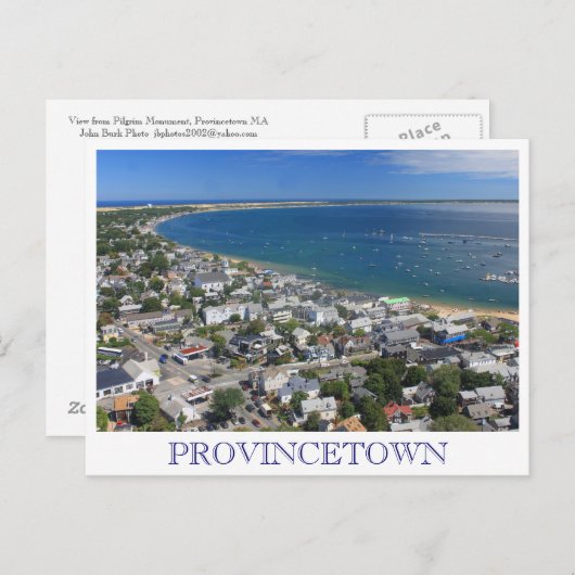 Provincetown Cape Uitzicht Briefkaart (Voorkant / Achterkant)