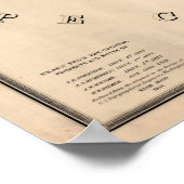 Provincetown en Truro MA Map (1836) Poster (Hoek)