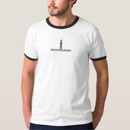 Provincetown "Lighthouse"-ontwerp. T-shirt (Voorkant)