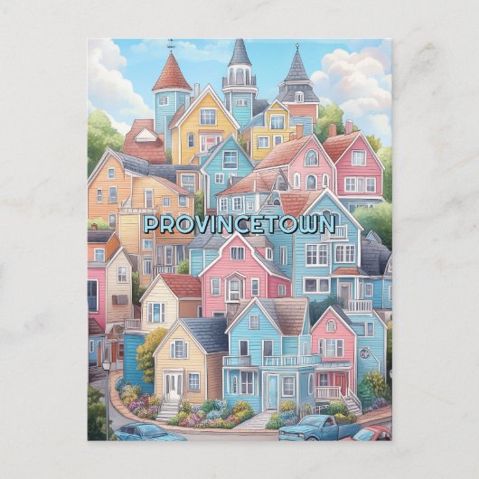 Provincetown MA Briefkaart (Voorkant)