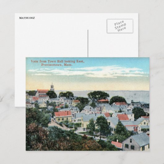 Provincetown, Massachusetts, Bird's Eye,  Briefkaart (Voorkant / Achterkant)
