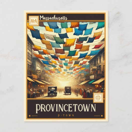 Provincetown, Massachusetts |  Briefkaart (Voorkant)