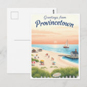 Provincetown, Massachusetts – Cape Cod Beaches Briefkaart (Voorkant / Achterkant)