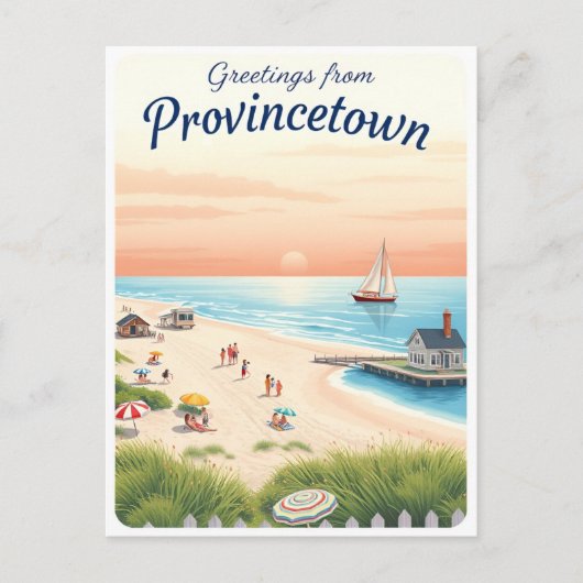 Provincetown, Massachusetts – Cape Cod Beaches Briefkaart (Voorkant)