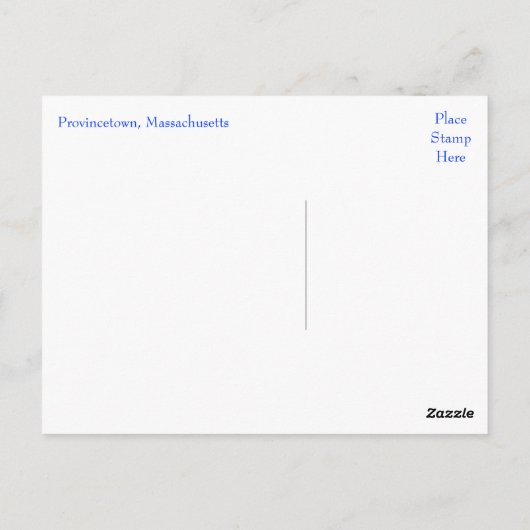 Provincetown, Massachusetts Cape Cod Post Card Briefkaart (Achterkant)