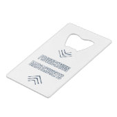 Provincetown Massachusetts Creditkaart Flessenopener (Voorkant Gekanteld)