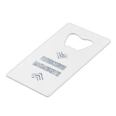 Provincetown Massachusetts Creditkaart Flessenopener (Achterkant Gekanteld)