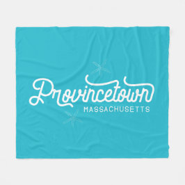 Provincetown Massachusetts Fleece Blanket Deken