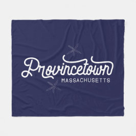 Provincetown Massachusetts Fleece Blanket Deken