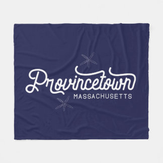 Provincetown Massachusetts Fleece Blanket Deken