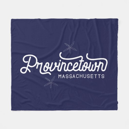 Provincetown Massachusetts Fleece Blanket Deken (Voorkant (Horizontaal))