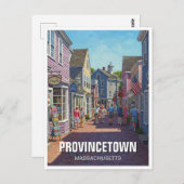 Provincetown Massachusetts Reizen Briefkaart (Voorkant / Achterkant)