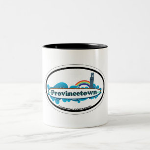 Provincetown Oval Design. Tweekleurige Koffiemok