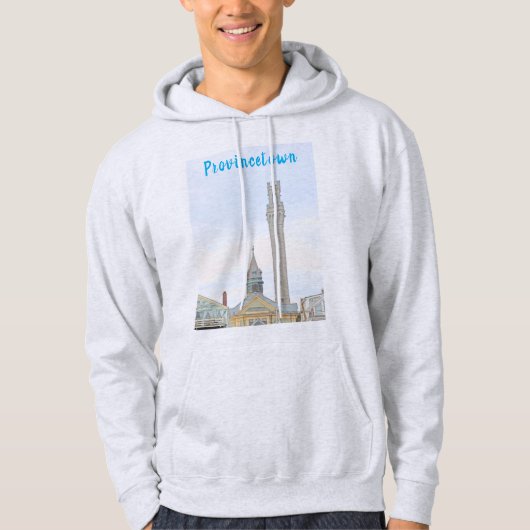 Provincetown, Pilgrim Monument, stadhuis Hoodie (Voorkant)